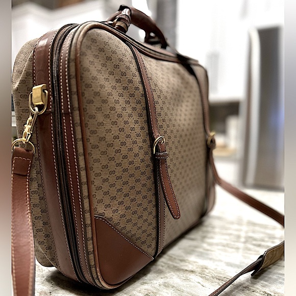 Gucci Authentic Interlocking G Logo Supreme Suitcase/Shoulder Bag - Picture 4 of 16